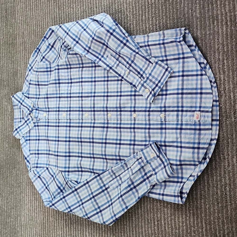 Vineyard Vines Blue Check Men's Classic Fit Murray Shirt. Sz XS
